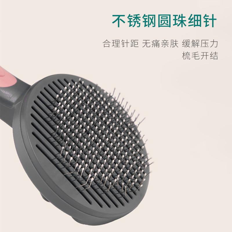 Stainless Steel Automatic Hair Removal Cat Comb